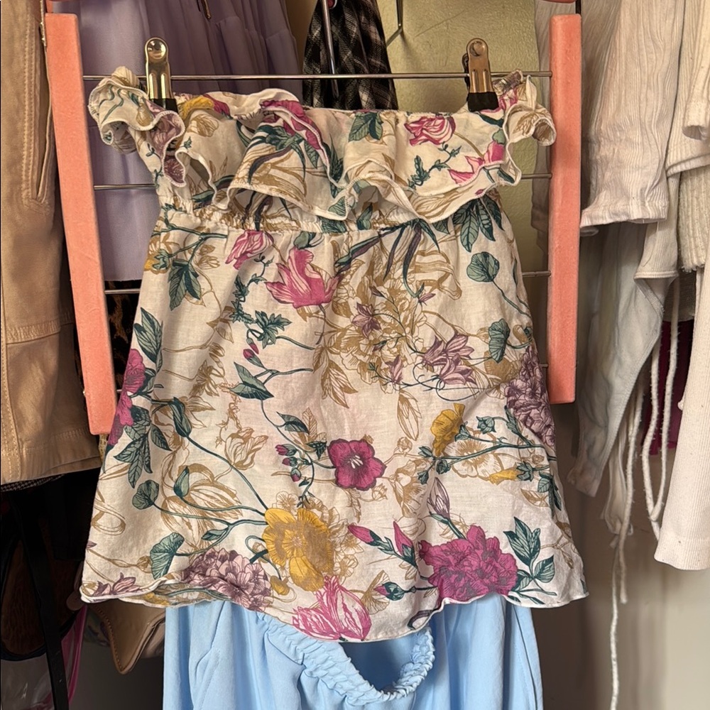 H&M Floral Ruffle Top - Multicolor - Picture 4 of 4